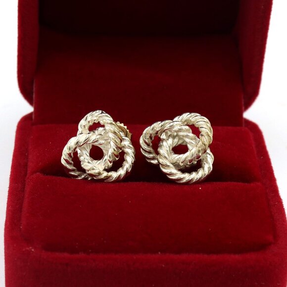 Tiffany & Co twisted rope stud earrings